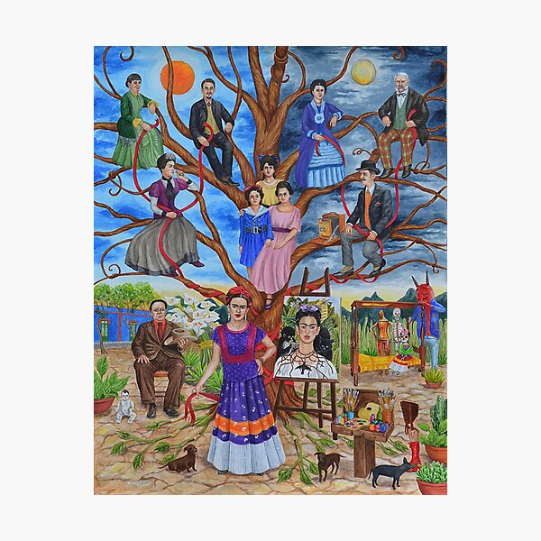 Impression photo « L'arbre généalogique de Frida Kahlo Natasha Sazonova », par FernandoHarison Impression photo « L'arbre généalogique de Frida Kahlo Natasha Sazonova », par FernandoHarison