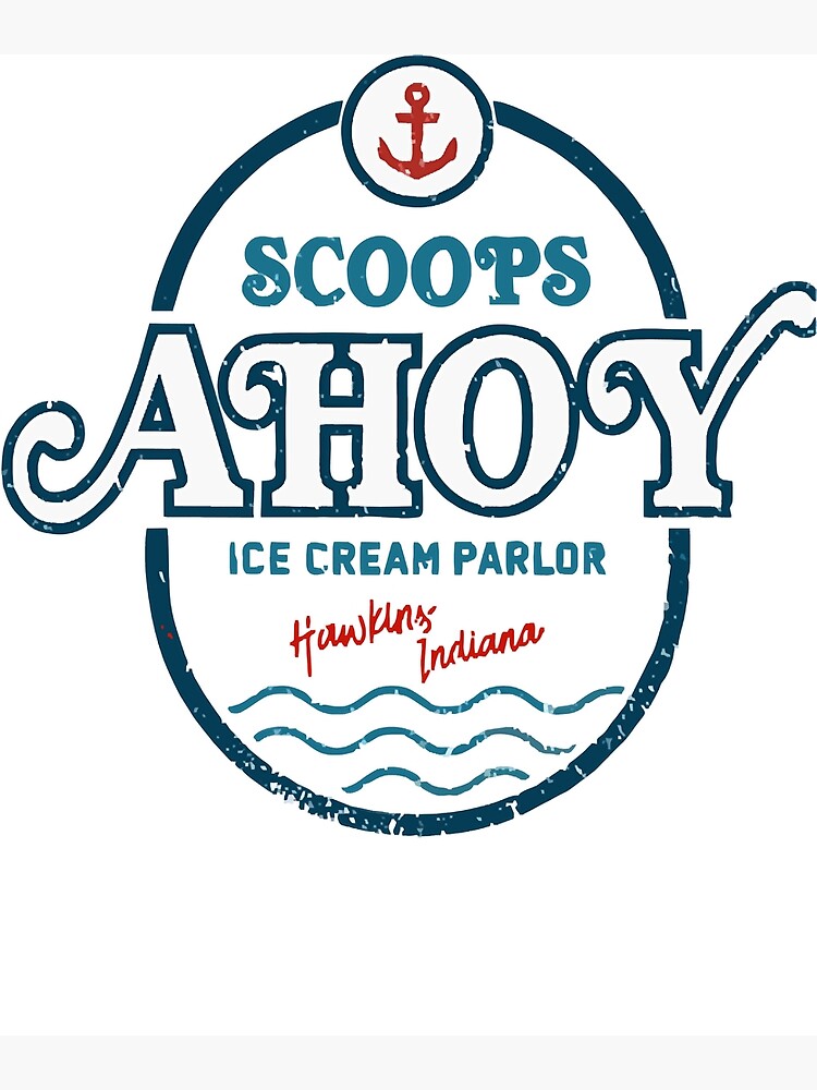 "Scoops Ahoy Logo" Poster for Sale by NathanNichols0 Redbubble