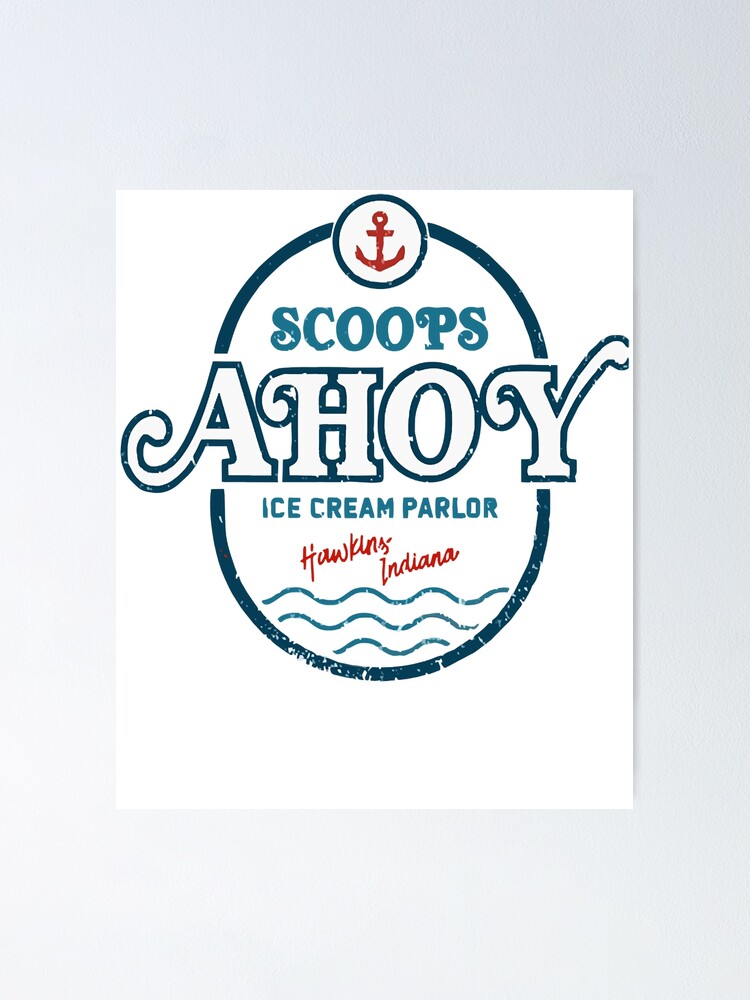 "Scoops Ahoy Logo" Poster for Sale by NathanNichols0 Redbubble