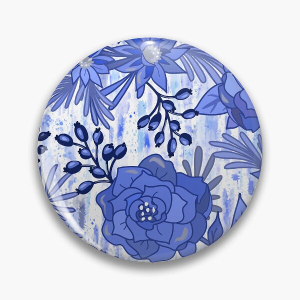 Item preview, Intense Indigo Shibori Floral designed and sold by Sharilea.