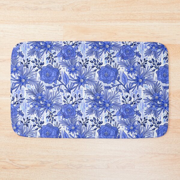 Aperçu de l'œuvre Floral Shibori Indigo Intense créée et vendue par Sharilea.