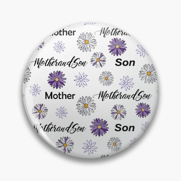 Item preview, Mother and Son Purple Daisy Pattern designed and sold by CJAura by Claire Jane Johnson.