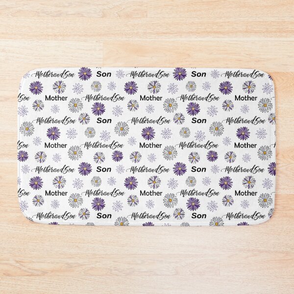 Item preview, Mother and Son Purple Daisy Pattern designed and sold by CJAura by Claire Jane Johnson.