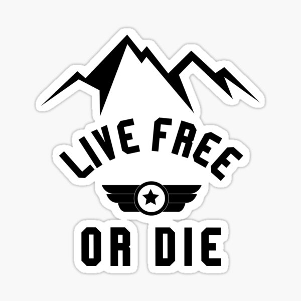 live-free-or-die-sticker-by-blendeddesigns-redbubble