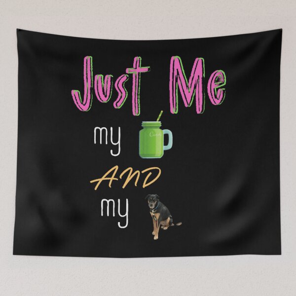 Item preview, Just me, my celery juice, and my dog  designed and sold by Rickie-Marsh.