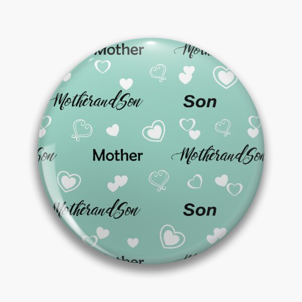 Item preview, Mint Green Mother and Son Love Heart Pattern designed and sold by CJAura by Claire Jane Johnson.