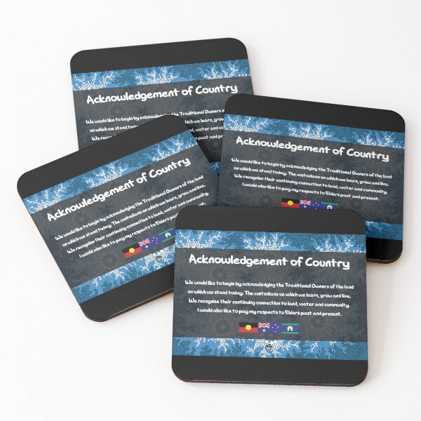 Item preview, Acknowledgement of Country - Authentic Aboriginal Art designed and sold by HogarthArts.