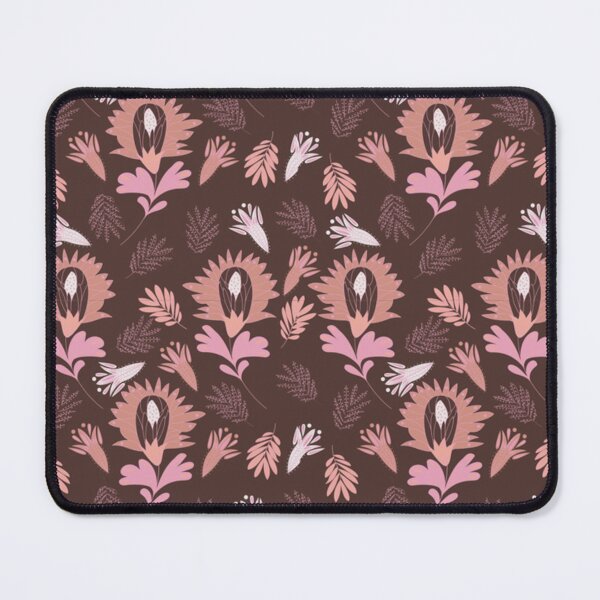 Item preview, Batik Flower Pattern in Pink and Brown   designed and sold by WestandPineP.