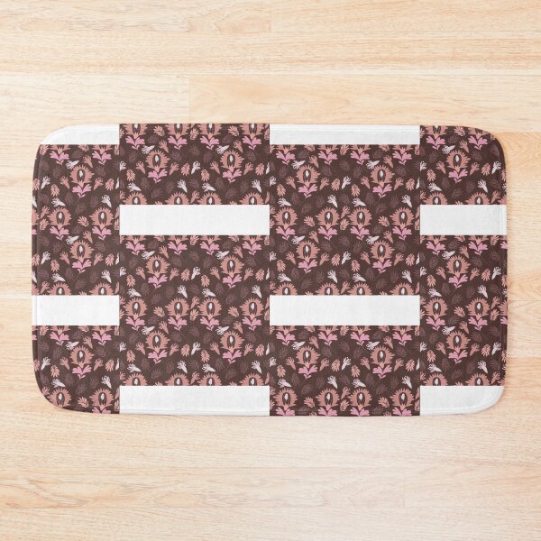 Item preview, Batik Flower Pattern in Pink and Brown   designed and sold by WestandPineP.