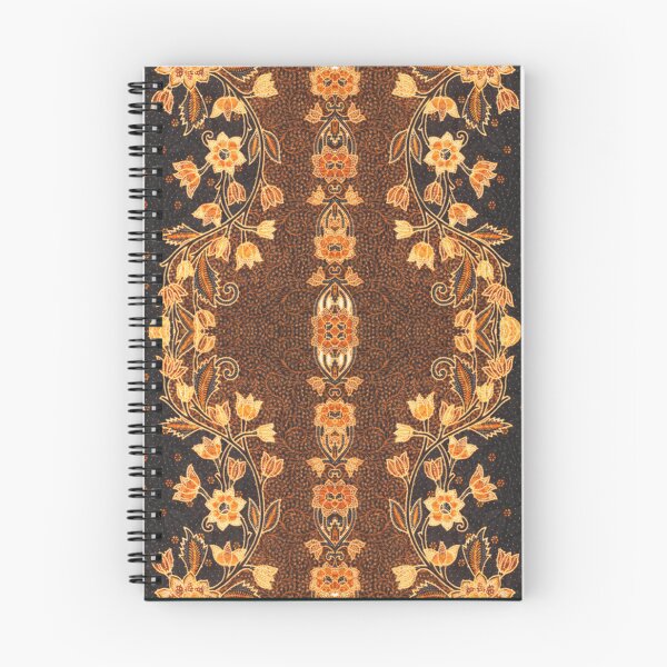 Item preview, batik flower pattern soft brown    designed and sold by WestandPineP.