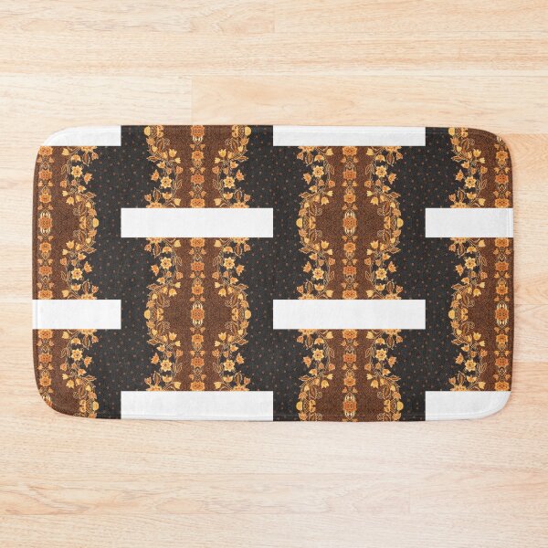 Item preview, batik flower pattern soft brown    designed and sold by WestandPineP.