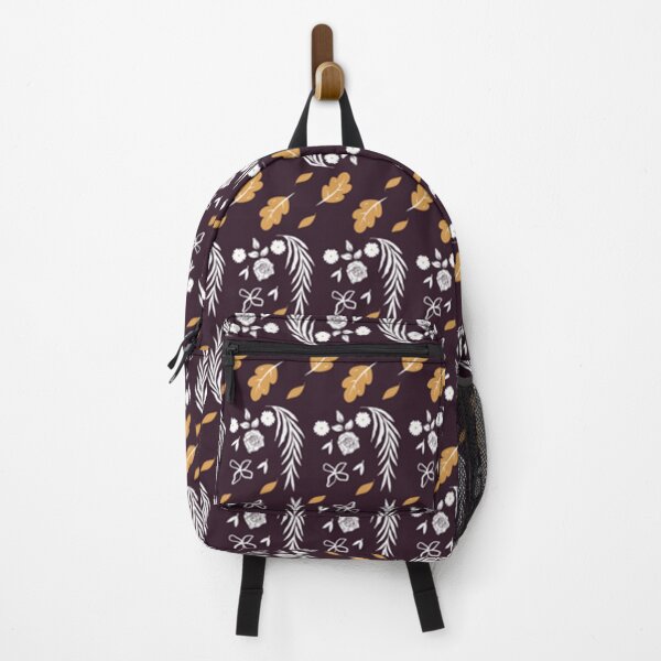 Item preview, Batik leaf flower pattern in dark brown   designed and sold by WestandPineP.