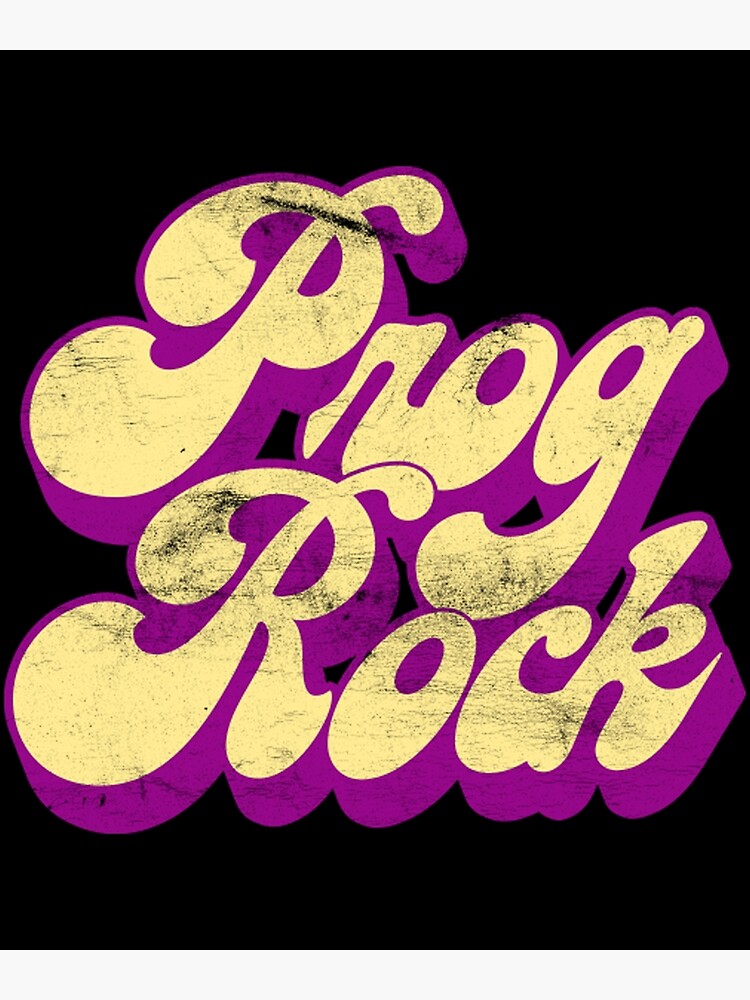 "Prog Rock Vintage Look Progressive Rock Lover" Poster for Sale by
