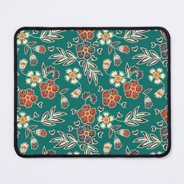 Item preview, Floral Green with Red Flower Batik Pattern Sleeveless Top designed and sold by WestandPineP.