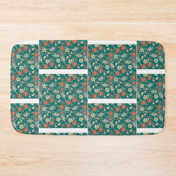 Item preview, Floral Green with Red Flower Batik Pattern Sleeveless Top designed and sold by WestandPineP.