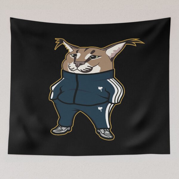 Item preview, Slav Floppa (on black) designed and sold by Rzera-.