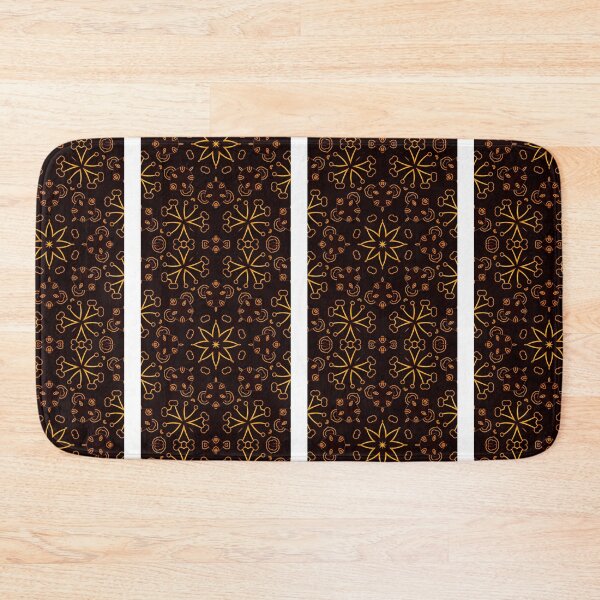 Item preview, Pistil and flower batik Pattern,  floral art pattern with Luxury brown style      designed and sold by WestandPineP.