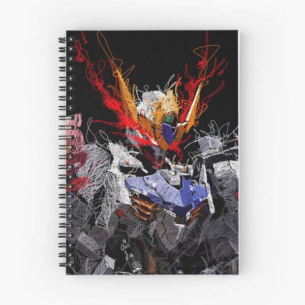 Aperçu de l'œuvre Gundam Barbatos Lupus Rex Head style gribouillis créée et vendue par Gundam Artwork.