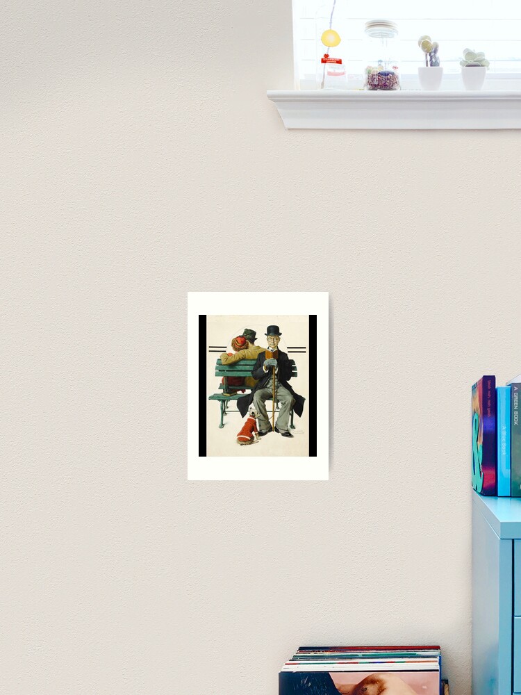 For Mens Womens Art Print Norman Rockwell Paintings Awesome For Movie Fans Art  Print for Sale by RickeyKoss