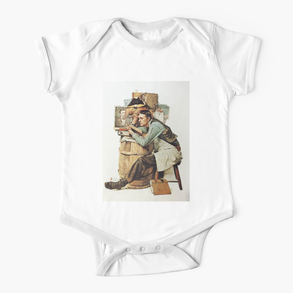For Mens Womens Norman Rockwell Paintings Gifts Movie Fan Baby One-Piece  for Sale by RickeyKoss