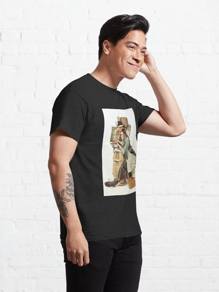 For Mens Womens Norman Rockwell Paintings Gifts Movie Fan Essential  T-Shirt for Sale by RickeyKoss