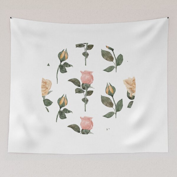 Item preview, Watercolor Rose Bud Flower Pattern   designed and sold by WestandPineP.