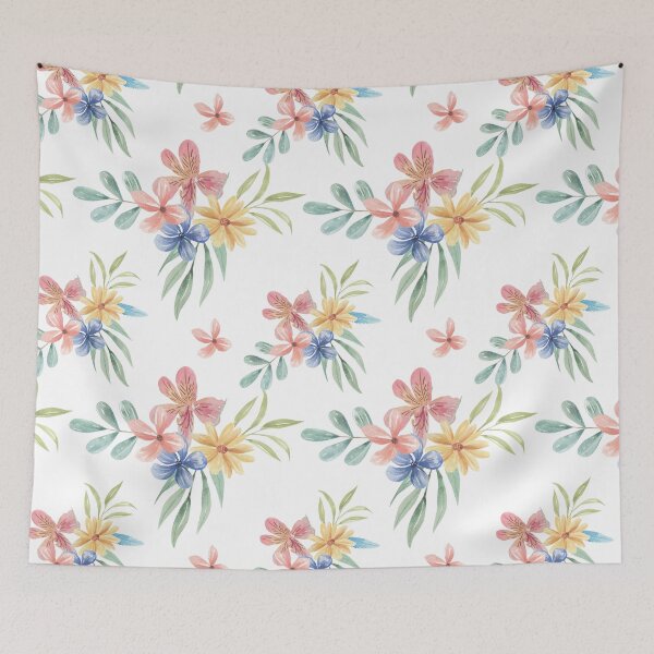 Item preview, Rainbow Tropical Floral designed and sold by elleinadesigns.