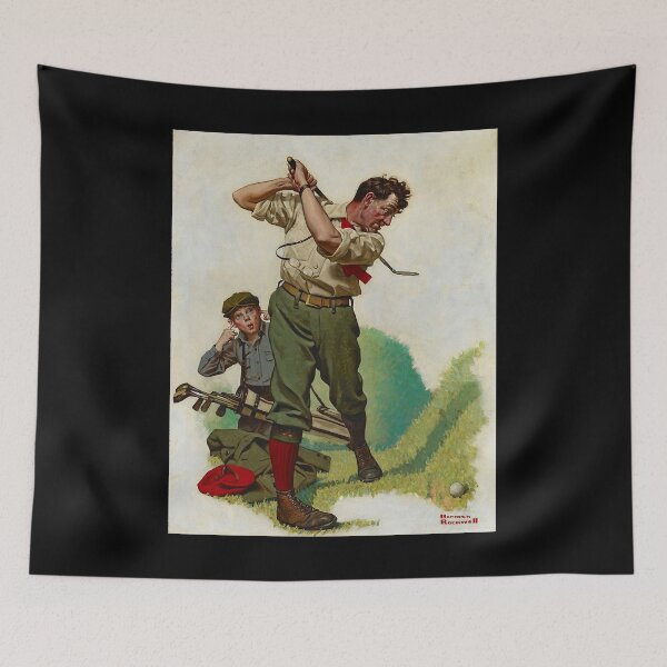 Item preview, Funny Gift For The Golfer 1920 By Norman Rockwell Retro Vintage designed and sold by RickeyKoss.