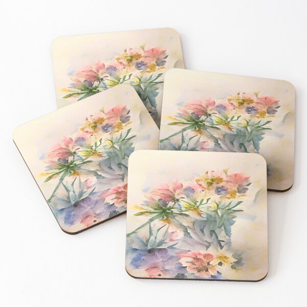 Item preview, Floral Pretty Watercolor Painting Flowers designed and sold by CattlettArt.