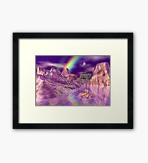 Alien landscape Framed Print