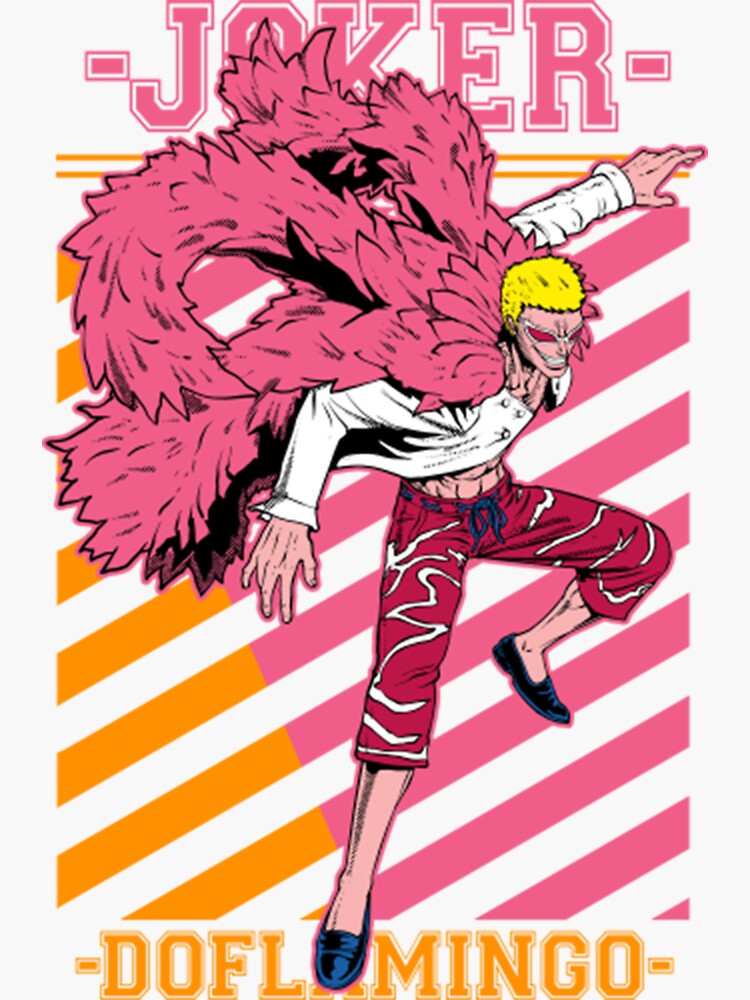 "Doflamingo, DoflamingoCross Line" Sticker for Sale by hinsomatu