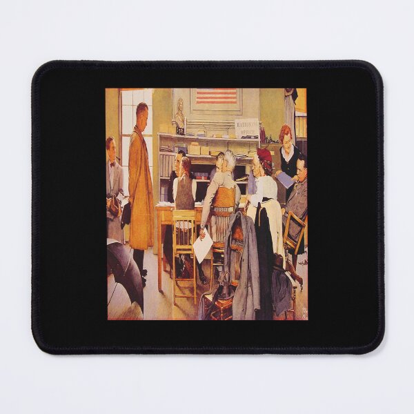 Item preview, Gift For Men Norman Rockwell Visits A Ration Board 1919 Gifts Movie Fans designed and sold by RickeyKoss.