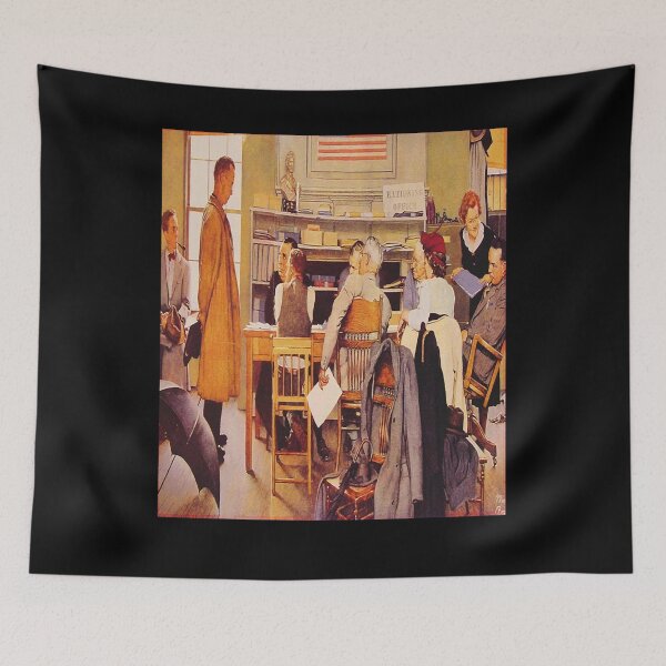 Item preview, Gift For Men Norman Rockwell Visits A Ration Board 1919 Gifts Movie Fans designed and sold by RickeyKoss.