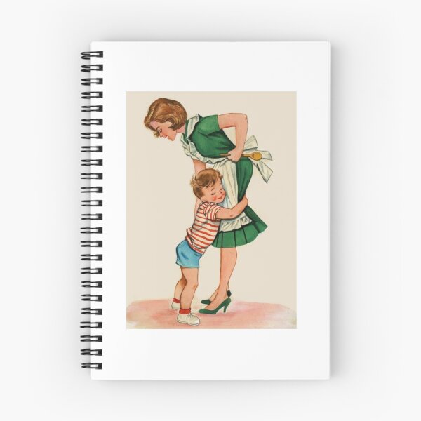 Item preview, Vintage Mother And Son Hug Mothers Day Note  designed and sold by pixelsimple.