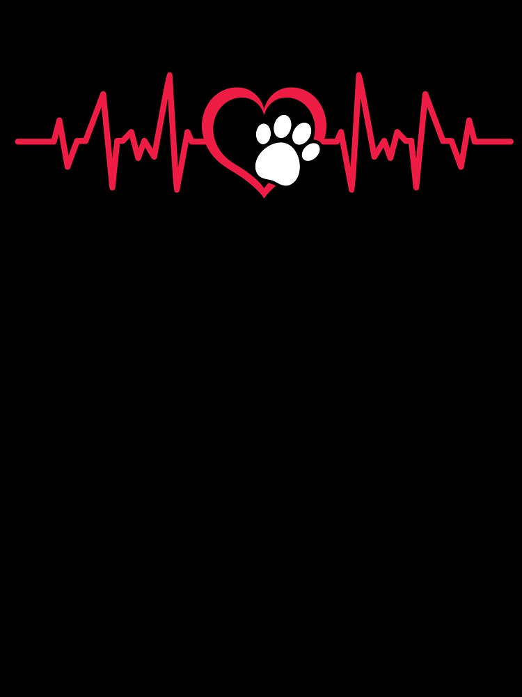 Dog paw heartbeat clearance hoodie