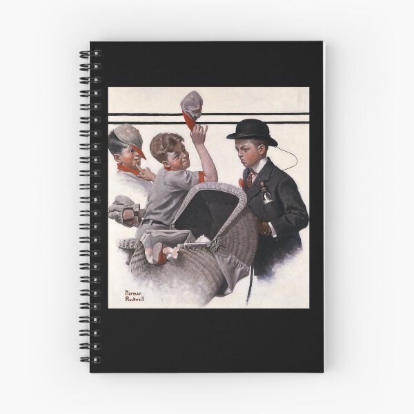 Item preview, Gifts For Women Boy With Baby Carriage 1916 By Norman Rockwell Graphic For Fans designed and sold by RickeyKoss.