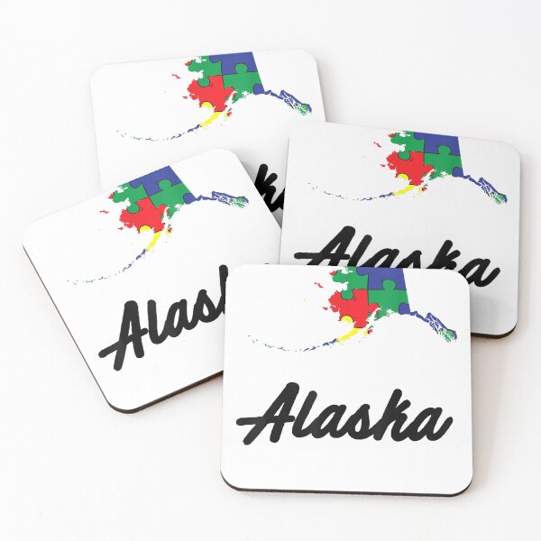 Item preview, Autism Awareness Day  Alaska Puzzle Pieces Gift Tee designed and sold by MILESPTY434.