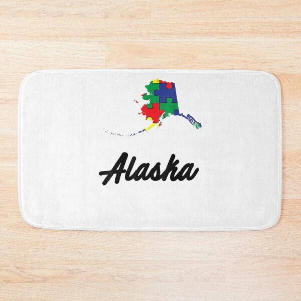 Item preview, Autism Awareness Day  Alaska Puzzle Pieces Gift Tee designed and sold by MILESPTY434.