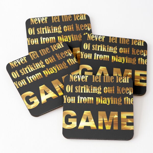 Item preview, Never let the fear of striking out keep you from playing the game  designed and sold by hagrashraf.