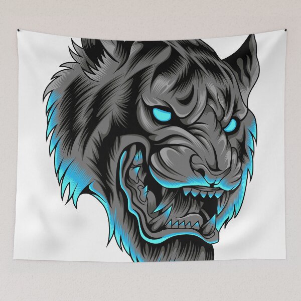 Item preview, Tiger Head in neon color designed and sold by Marciano Graphic.
