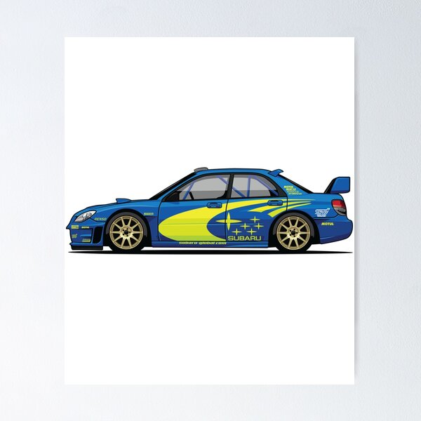Poster Subaru WRC 2004 – Grand Format, Signé, Neuf