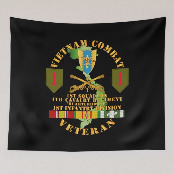 Item preview, Army - Vietnam Combat Infantry Vet - 1st Squadron 4th Cav - 1st Inf Div SSI designed and sold by Military Insignia Products.
