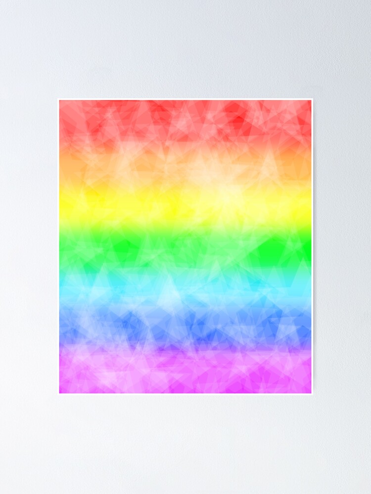Crinkled Bright Rainbow Paper Poster for Sale by bluelily01