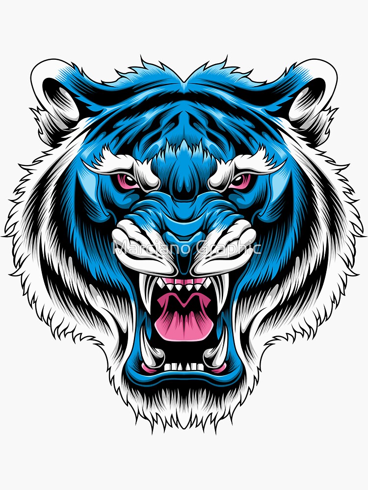 B Tiger logo Blue Design. Vector logo design for business Stock Vector  Image & Art - Alamy