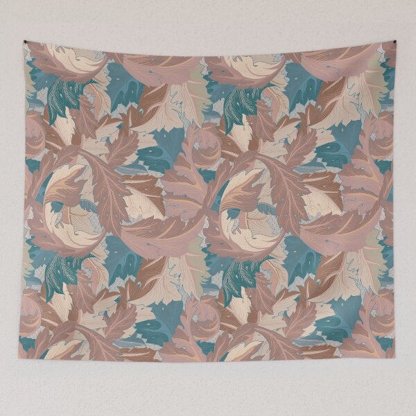 Item preview, Rose Teal Flourish Baroque Patterns designed and sold by GeeHanz.