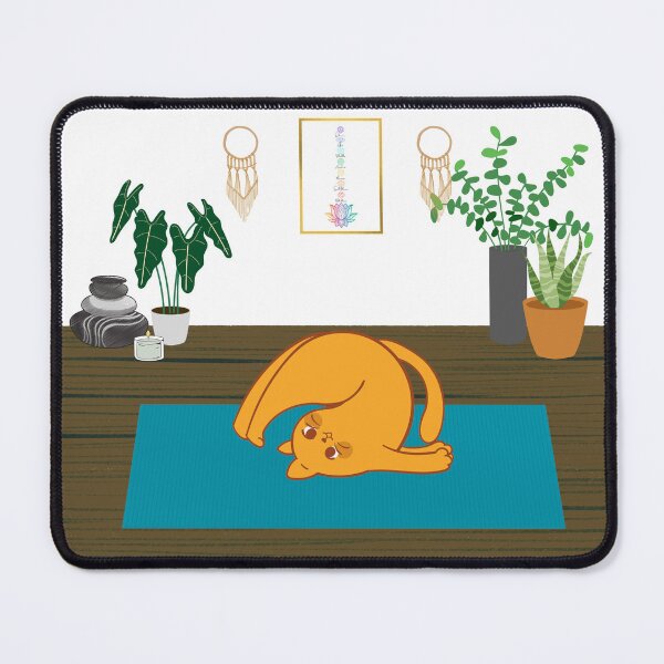 Item preview, Orange Cat Yoga Studio designed and sold by WhimsyMarie.