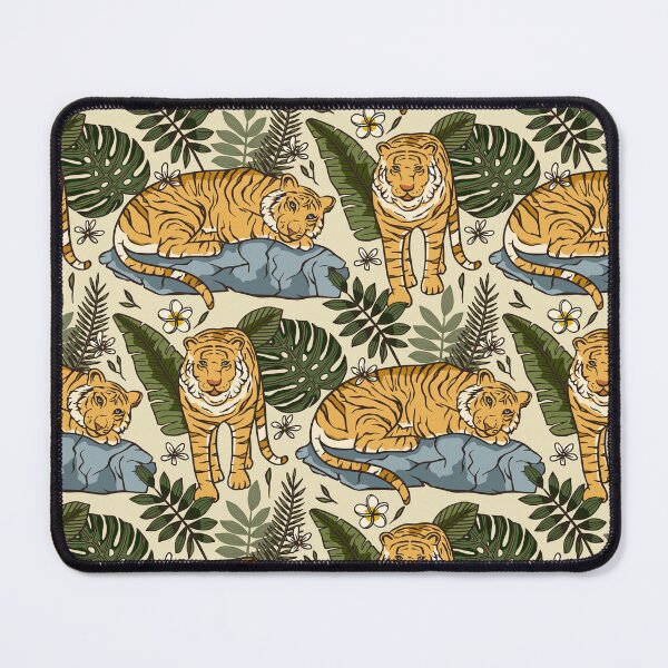 Item preview, Tiger Pattern with Monstera Leaves designed and sold by Naturalist Prints.