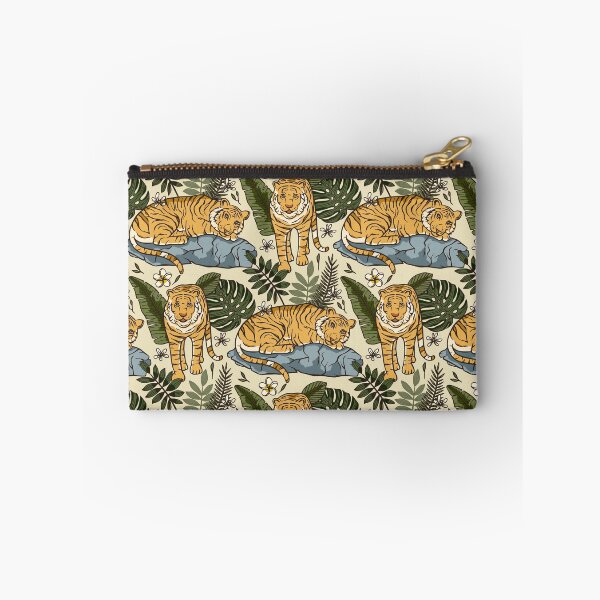 Item preview, Tiger Pattern with Monstera Leaves designed and sold by Naturalist Prints.