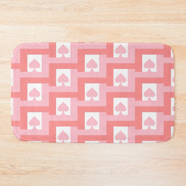 Item preview, Aesthetic Pink and White Spade Geometric Pattern designed and sold by quinellie.