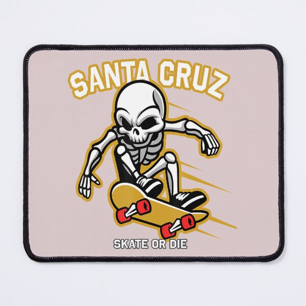Retro Vintage Skateboard Street Wear Santa Cruz Skull
